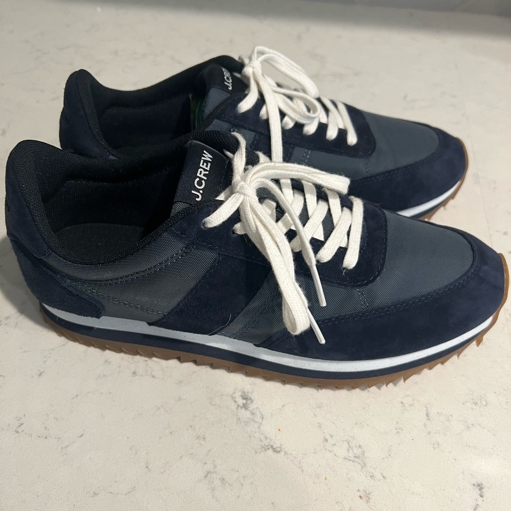 Like New J. Crew Navy Sneakers